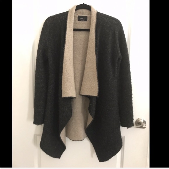 Zara Knit open front wool cardigan - Picture 2 of 7